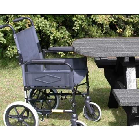 Adult Picnic Bench |  Extended Top Wheelchair Accessible