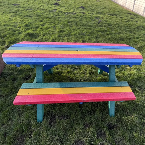Adult Picnic Bench |  Extended Top Wheelchair Accessible