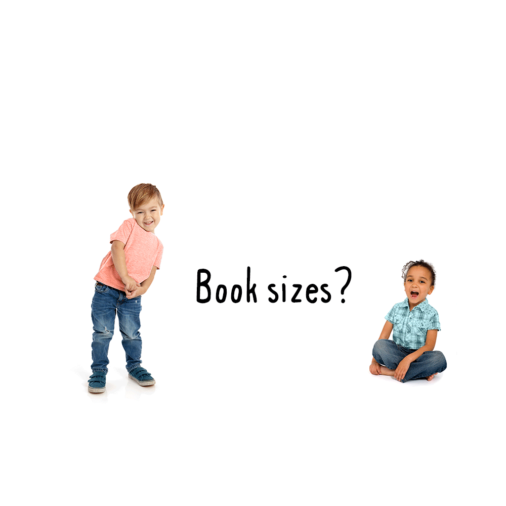 Enlighten Press format guide: large Big Books and smaller Lapbooks. This illustration compares formats; this listing supplies only the title or pack described.
