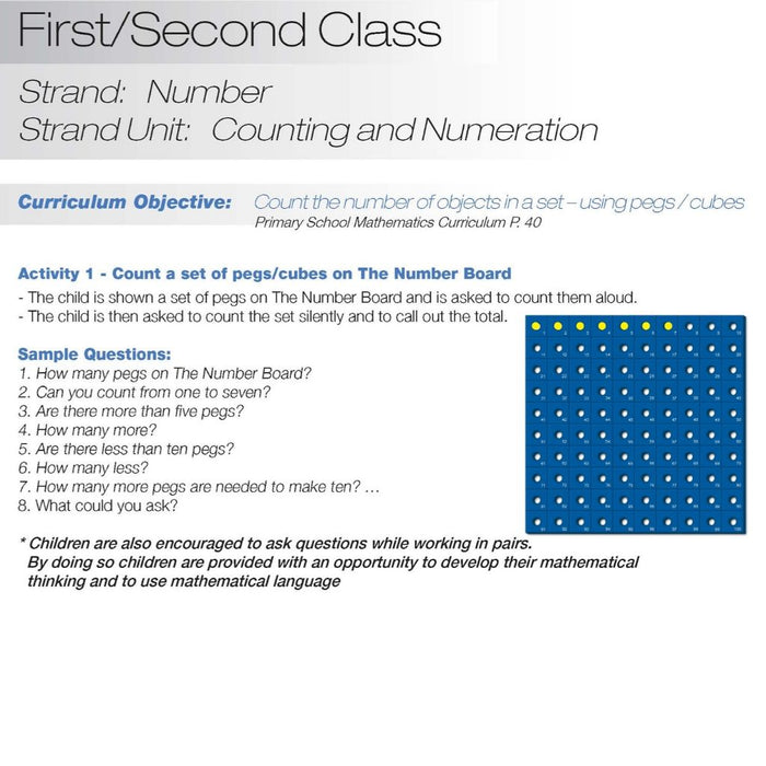Number Board Teachers Guide 1