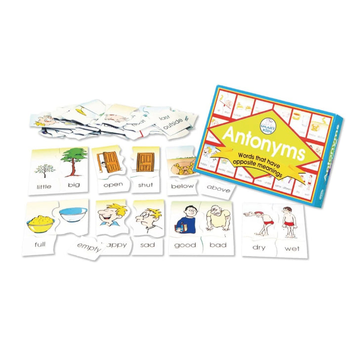 Antonyms Puzzle Game - English Language Skills & Activities Memory & Listening Visual & Audio Exploration