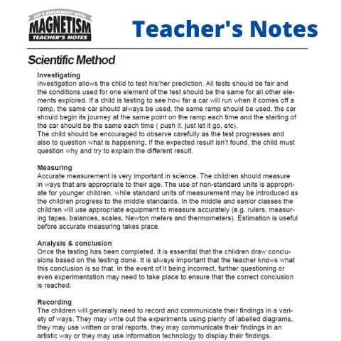 Primary Science Let's Experiment with Magnetism