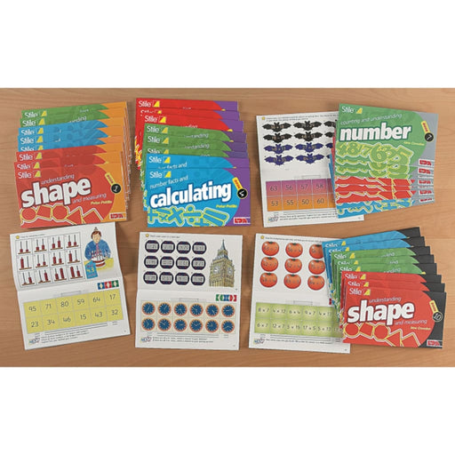 Stile Year 6/p7 Pack - Age 10-11 - Multipack - Maths Dyspraxia & Dysculia Number Works & Games Sequencing & Predicting Sorting & Counting