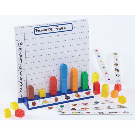 Unifix Graphing Board - Maths Fractions & Measuring Number Works & Games Sequencing & Predicting Sorting & Counting