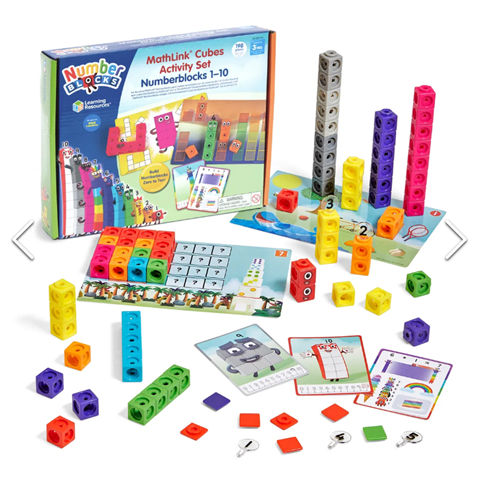 Mathlink Cubes Numberblocks 1-10 Activity Set