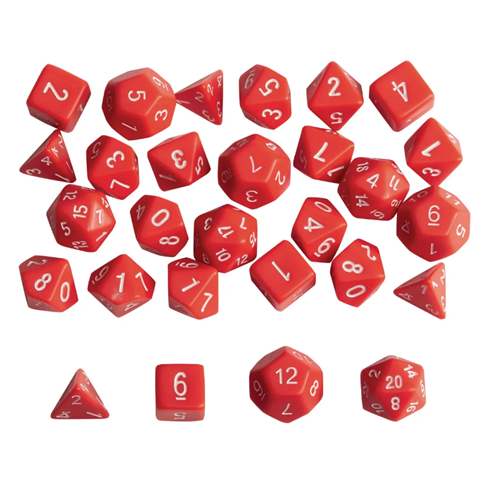 Polyhedron Number Dice from Hope Education - Pack of 35 Pack of thirty five