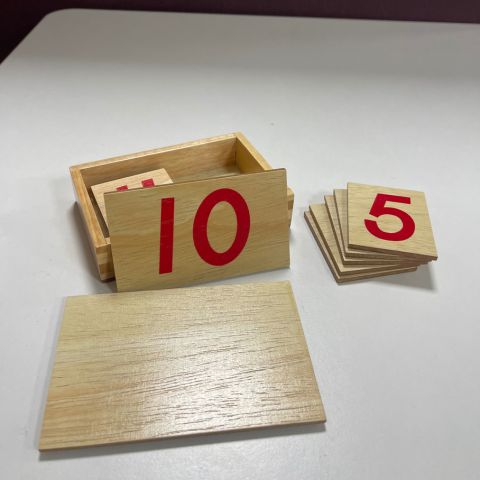 Wooden Number Cards 1 - 10