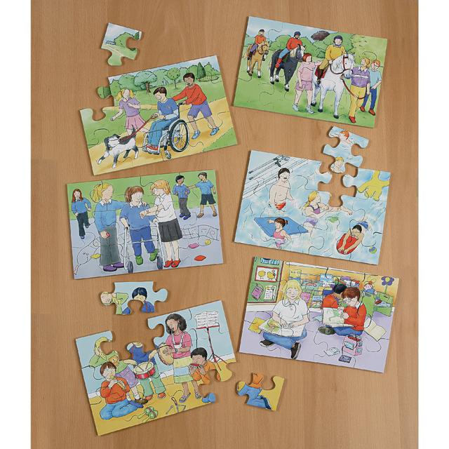 Just Jigsaws Inclusion Jigsaw Puzzles - Pack of 6