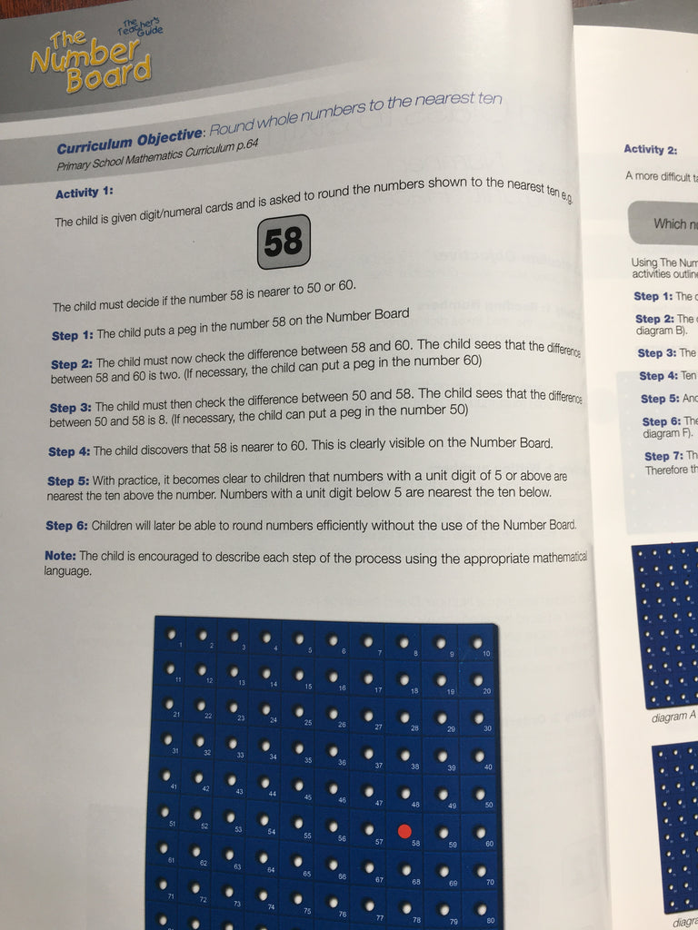Number Board Math Number Board Teacher's Guide 2 | Special Education Needs | Maths
