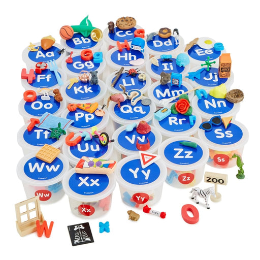 Alphabet Teaching Tubs Pack Of 26 - English Language Skills & Activities Phonics & Multiphonics Spelling