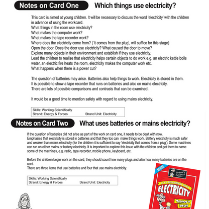 Primary Science Electricity Teacher's Notes