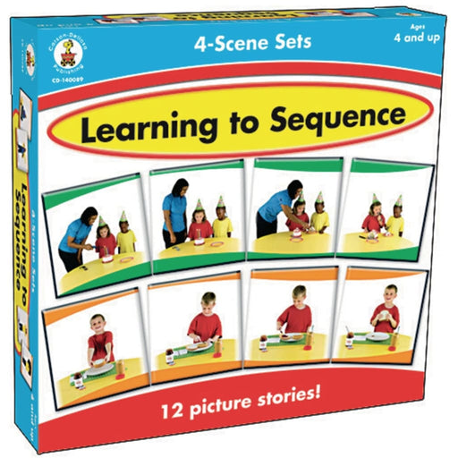 Learning To Sequence 4 Scene Set - English Language Skills & Activities Memory & Listening Sequencing & Predicting Visual & Audio