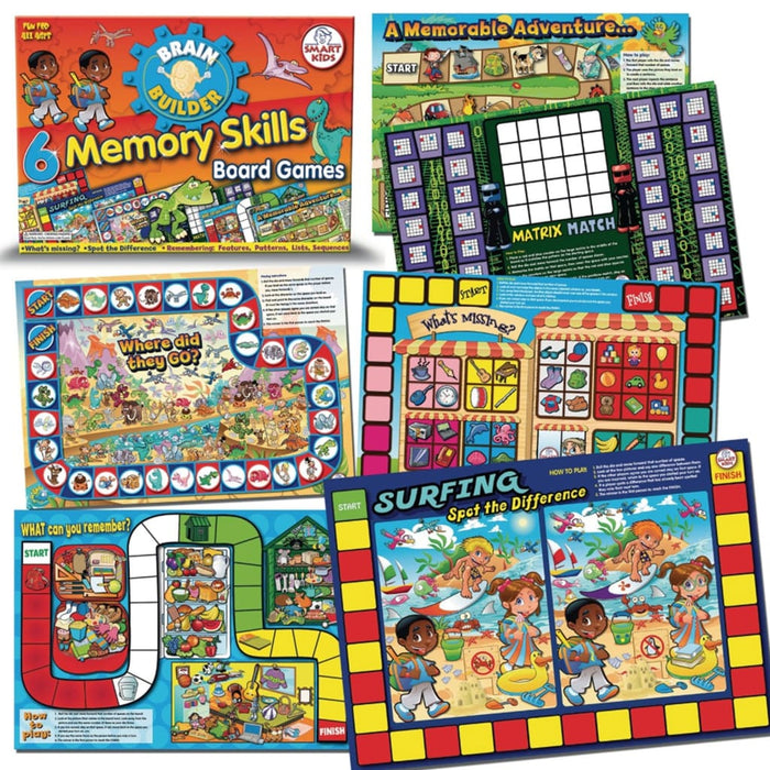 Memory Skills Board Games - English Language Skills & Activities Memory & Listening Phonics & Multiphonics Sequencing & Predicting