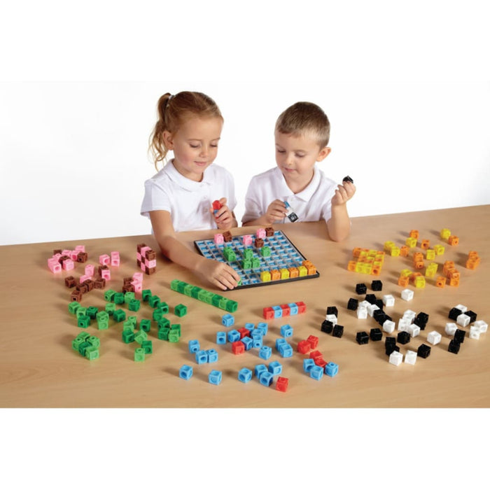 Multilink 500 Cubes - Maths Number Works & Games Sequencing & Predicting Sorting & Counting