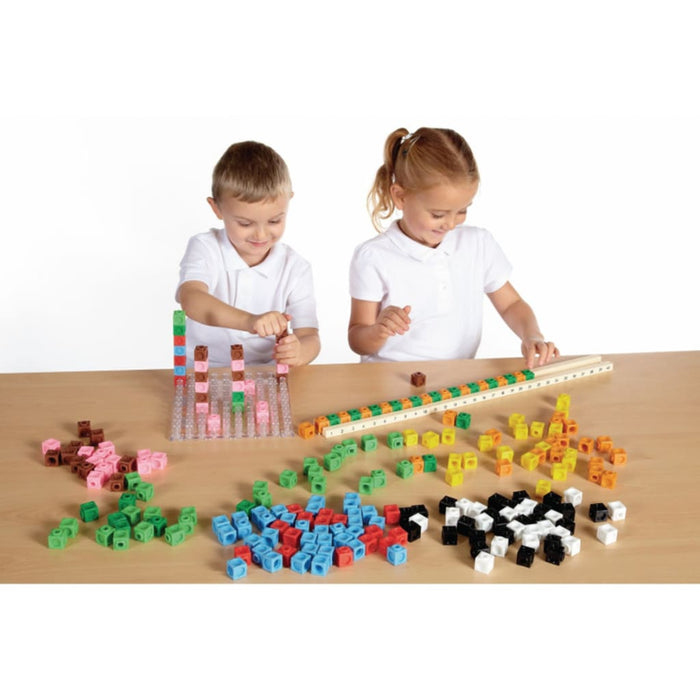 Multilink Cubes 1000 Pack - Maths Number Works & Games Sequencing & Predicting Sorting & Counting