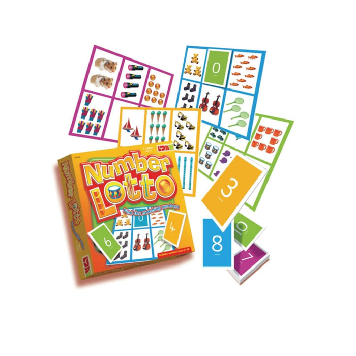 Number Lotto - Maths Number Works & Games Sequencing & Predicting Sorting & Counting