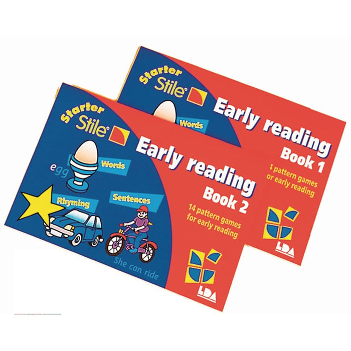 Starter Stile Early Reading Books - Pack Of 2 - English Dyslexia Language Skills & Activities Phonics & Multiphonics Stile Literacy