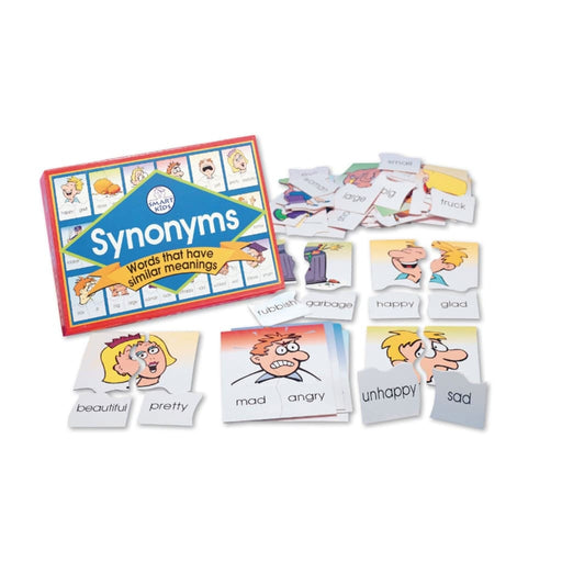 Synonyms Puzzle Game - English Language Skills & Activities Memory & Listening Visual & Audio Exploration